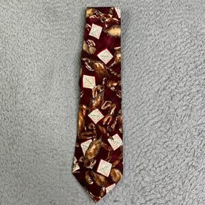 Tabasco Hot Sauce Silk Tie Crabs Logo All Over Print Men’s Casual Necktie